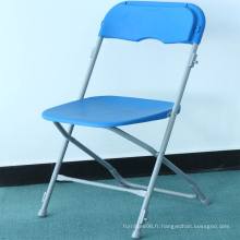 Orizeal Chaise pliante extérieure en plastique commerciale